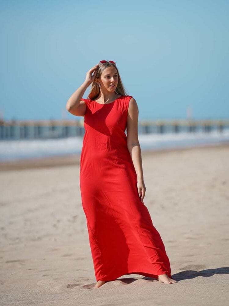 Vestido Mar Adriático - Rojo