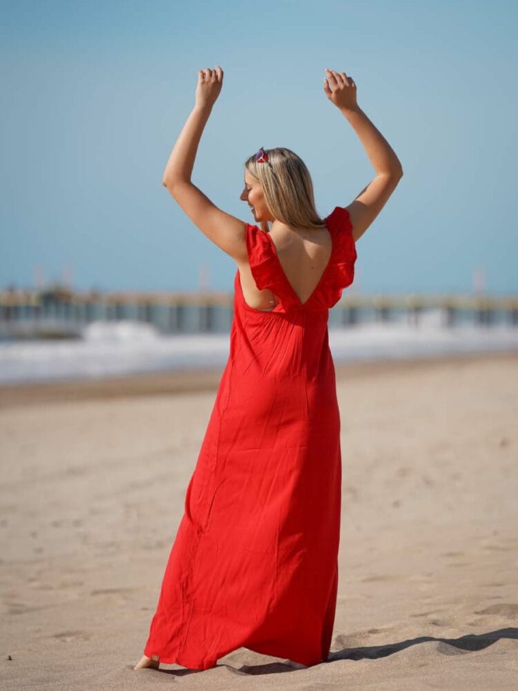 Vestido Mar Adriático - Rojo